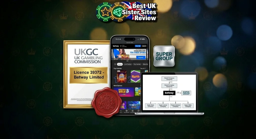 Corporate ownership hierarchy and official UK Gambling Commission registration details