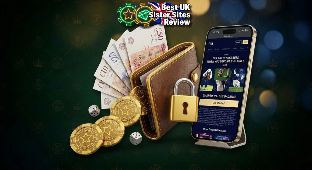 Centralized account balance management and responsible gambling tools across sister brands